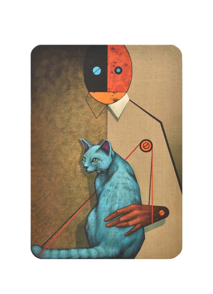 Lady with Cat II