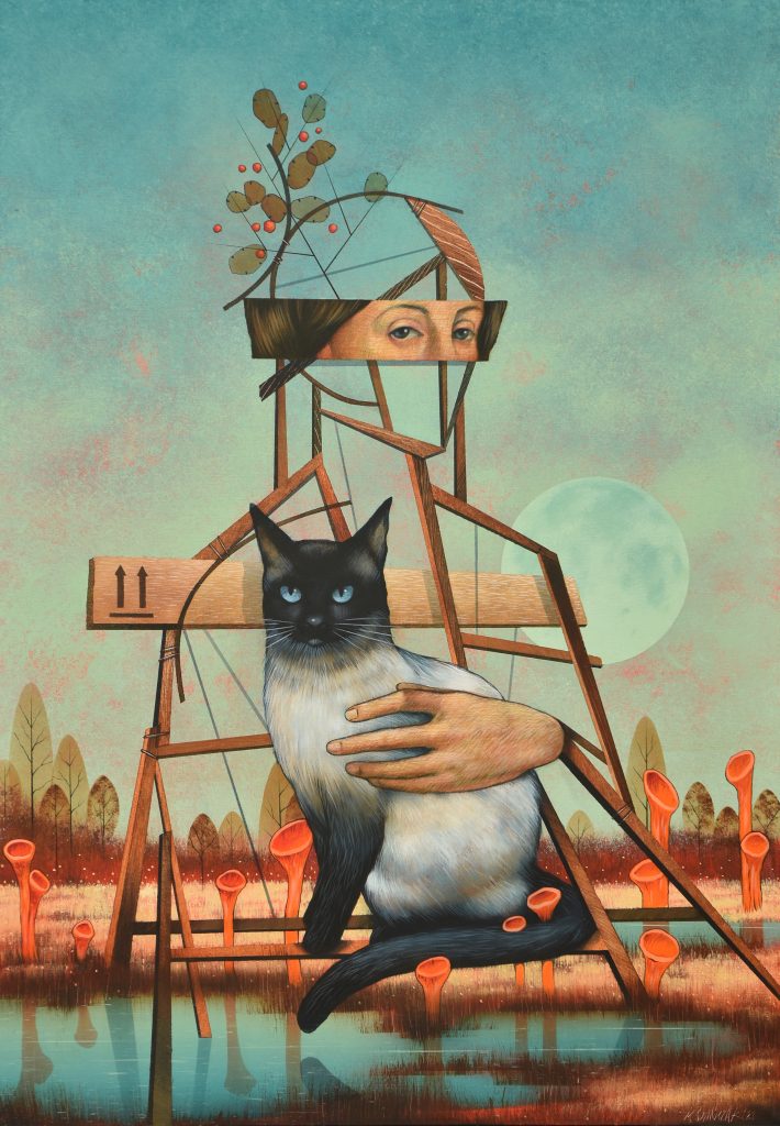 Lady with Cat III
